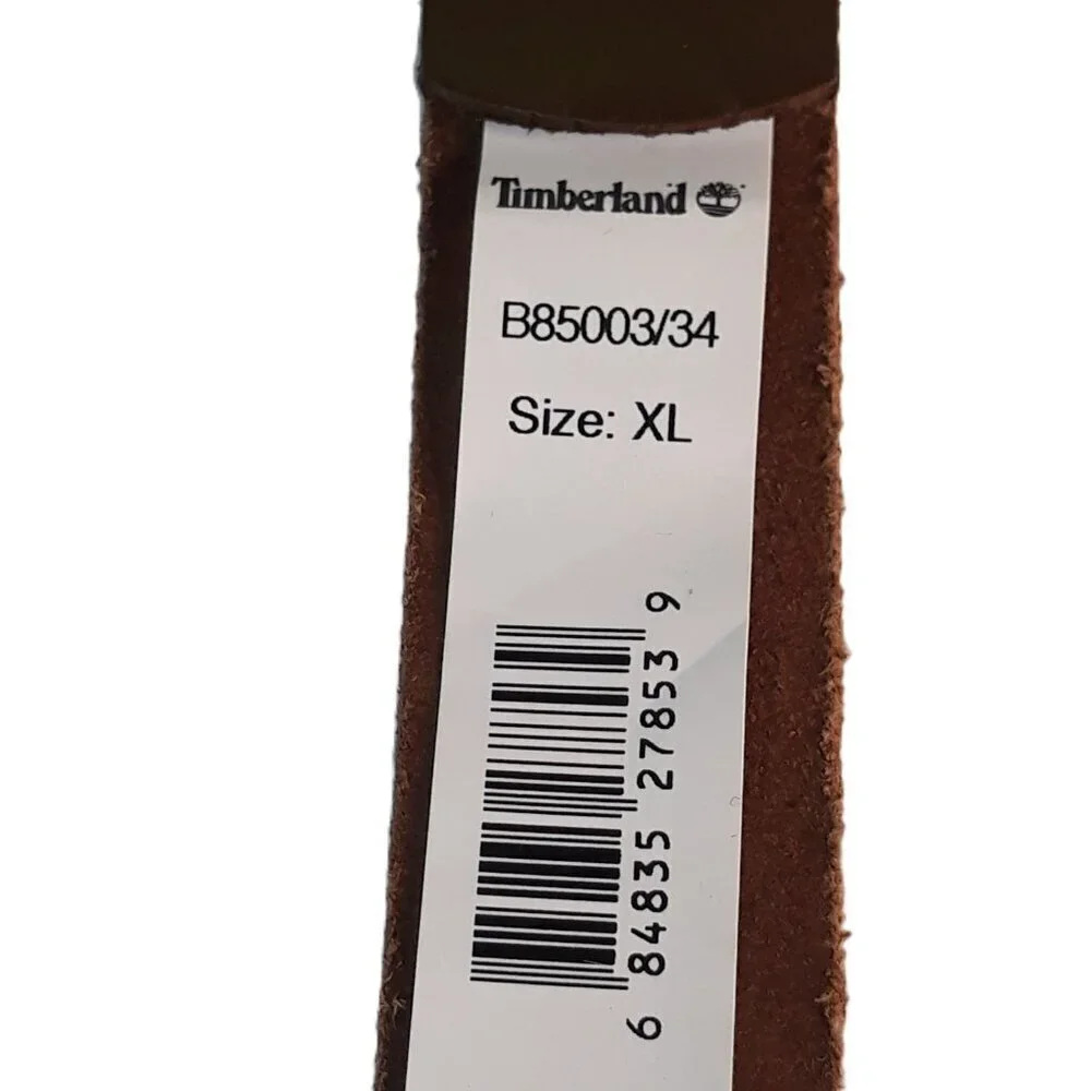 Timberland Dark Khaki 30mm Wrap Keeper Belt XL Minimalist Neutral Office